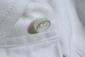 button made of mother-of-pearl