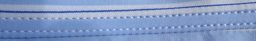 double-needle stitching can be neat