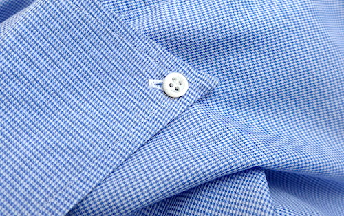 fused button down kraag